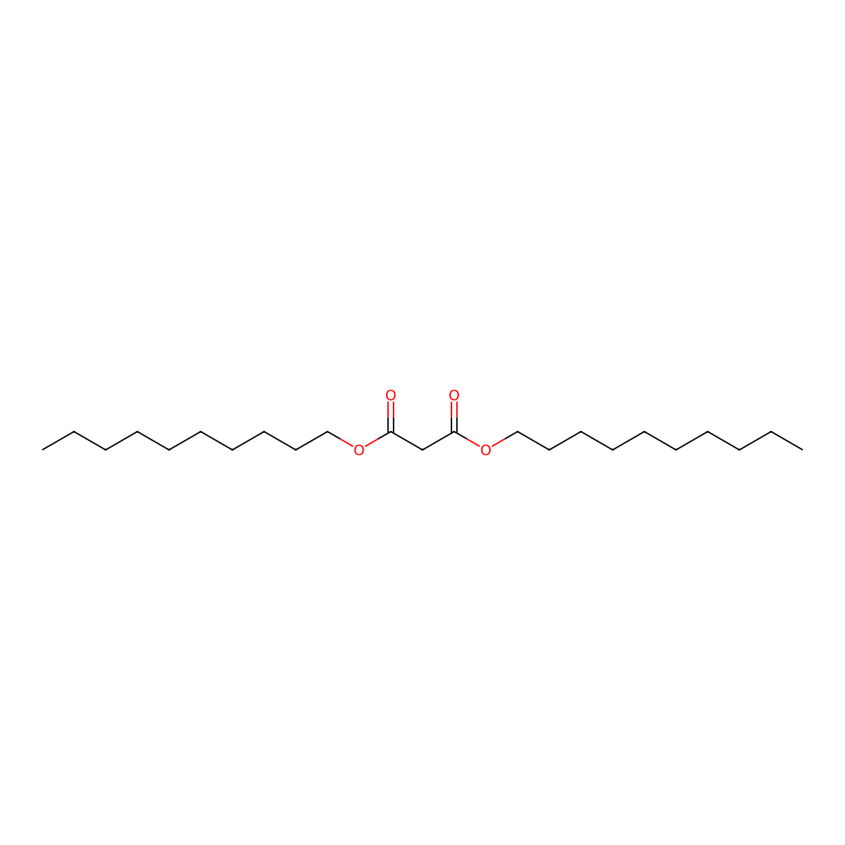 Propanedioic acid, didecyl ester molecular structure, CAS 20602-34-0