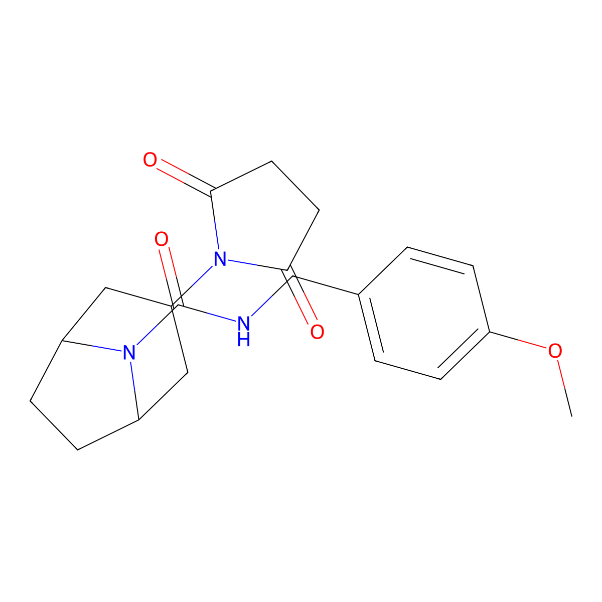 3-(2,5-dioxopyrrolidin-1-yl)-N-[(4-methoxyphenyl)methyl]-8-azabicyclo[3.2.1]octane-8-carboxamide molecular structure, CAS 2060474-23-7