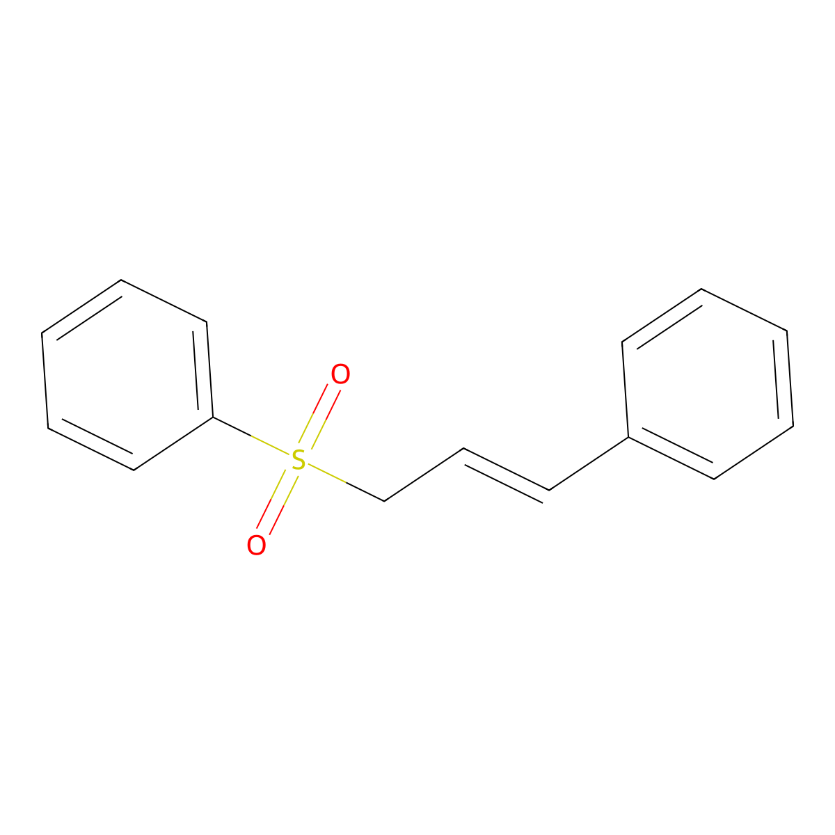 [(3-Phenyl-2-propen-1-yl)sulfonyl]benzene molecular structure, CAS 20605-46-3