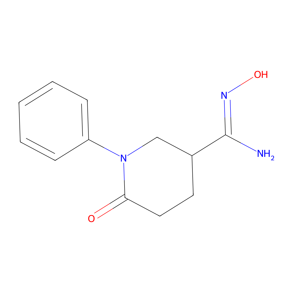 N'-Hydroxy-6-oxo-1-phenylpiperidine-3-carboximidamide molecular structure, CAS 2060523-20-6