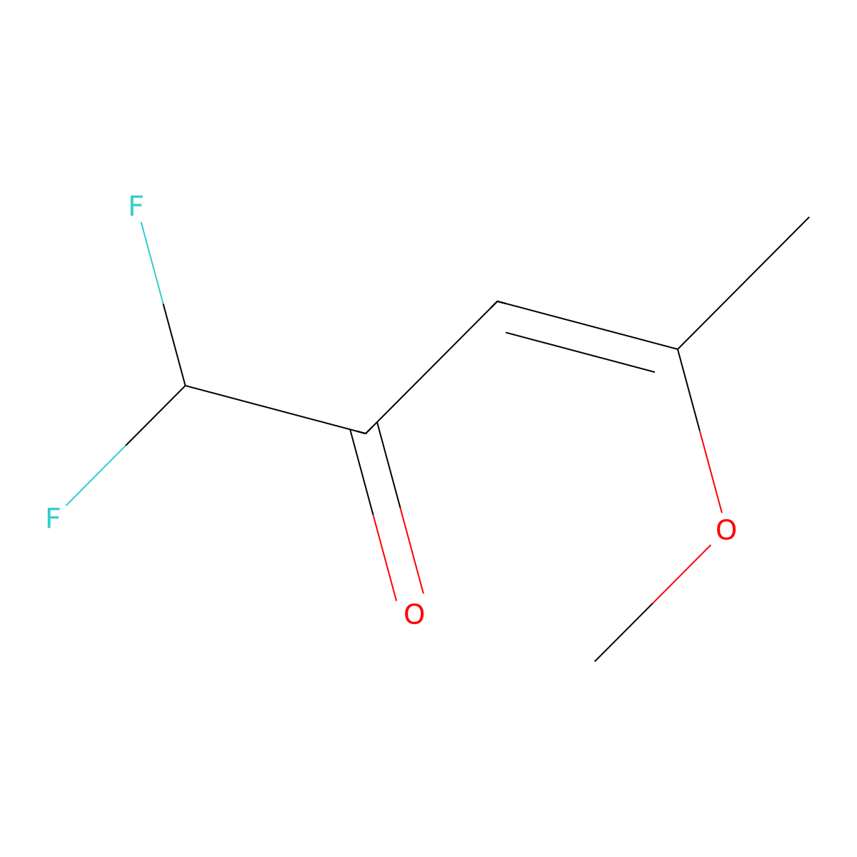 (3E)-1,1-Difluoro-4-methoxypent-3-en-2-one molecular structure, CAS 2060523-80-8