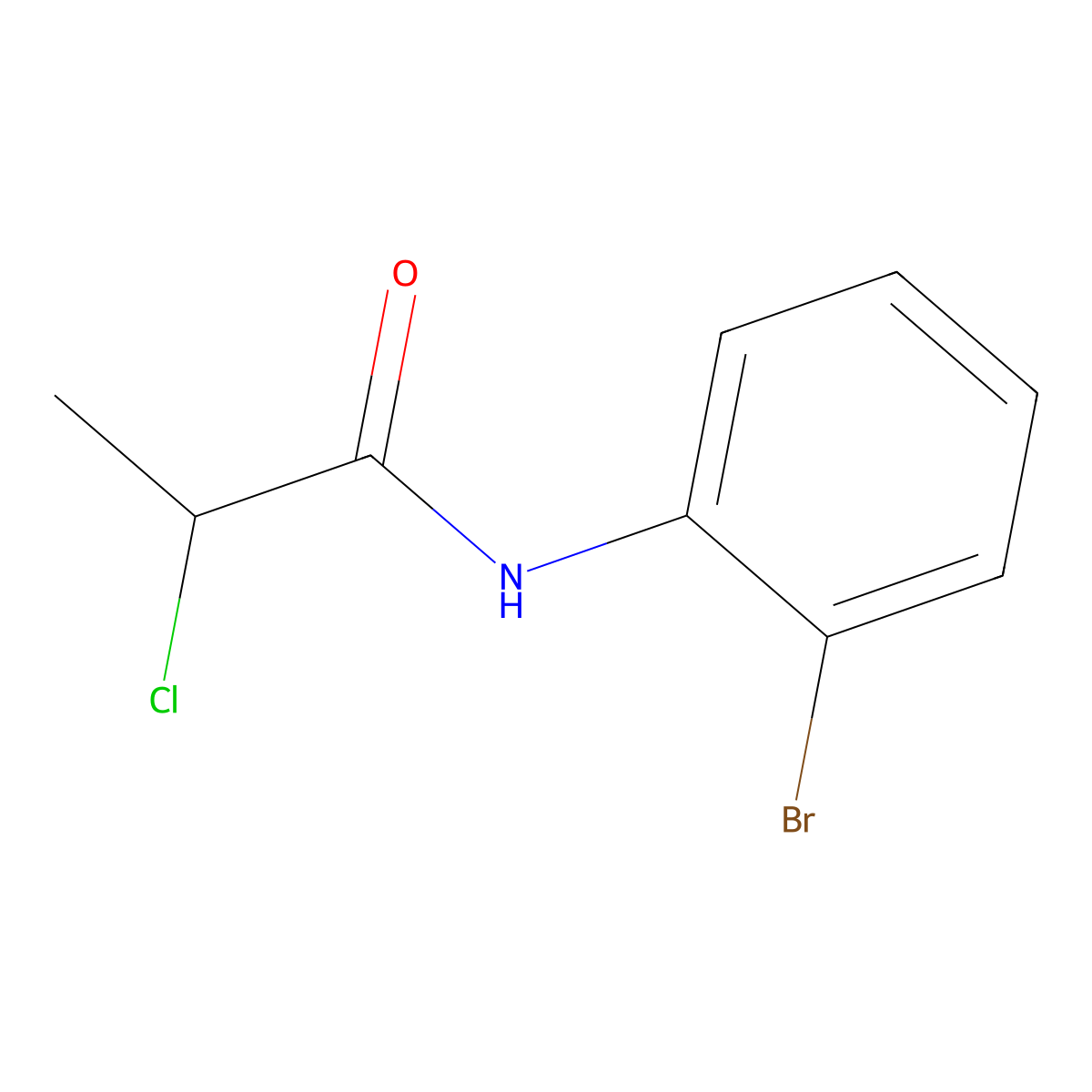 N-(2-bromophenyl)-2-chloropropanamide molecular structure, CAS 206054-36-6