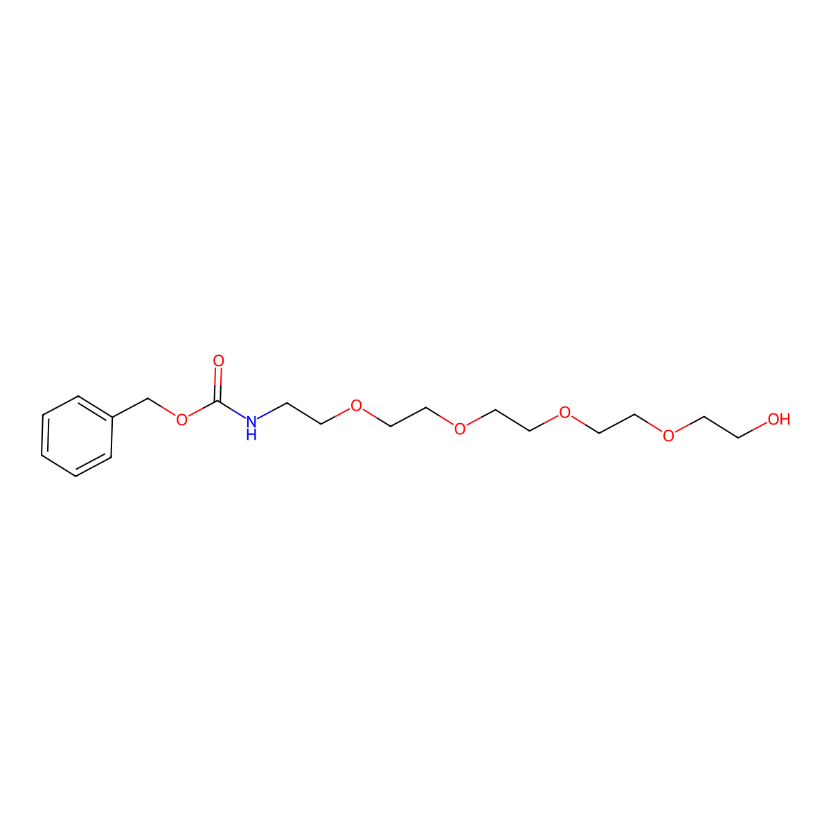benzyl N-(14-hydroxy-3,6,9,12-tetraoxatetradecan-1-yl)carbamate molecular structure, CAS 2060574-09-4