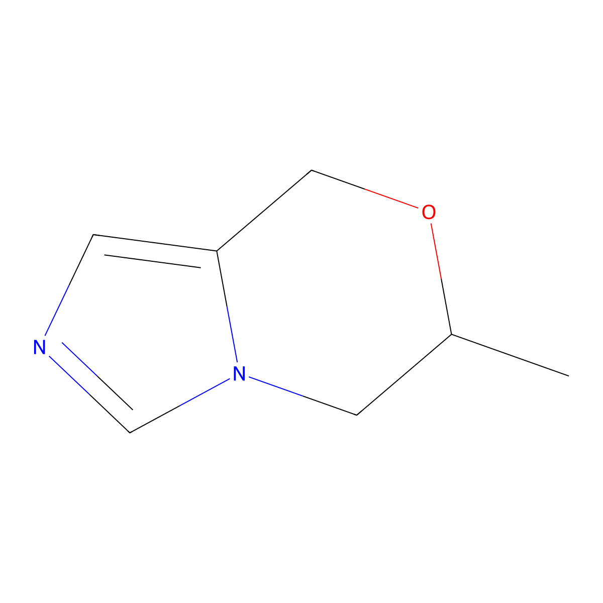 6-Methyl-5,6-dihydro-8H-imidazo[5,1-C][1,4]oxazine molecular structure, CAS 2060587-56-4