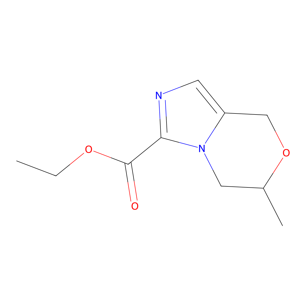 Ethyl 6-methyl-5,6-dihydro-8H-imidazo[5,1-C][1,4]oxazine-3-carboxylate molecular structure, CAS 2060587-59-7