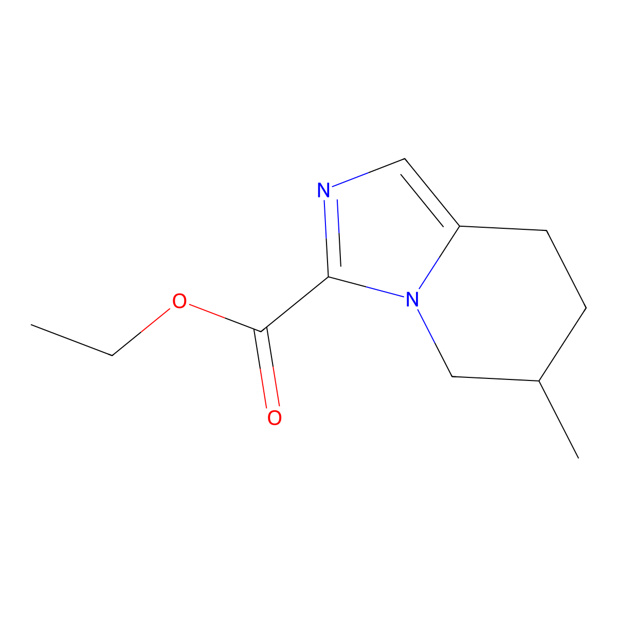 Ethyl 6-methyl-5,6,7,8-tetrahydroimidazo[1,5-A]pyridine-3-carboxylate molecular structure, CAS 2060587-65-5