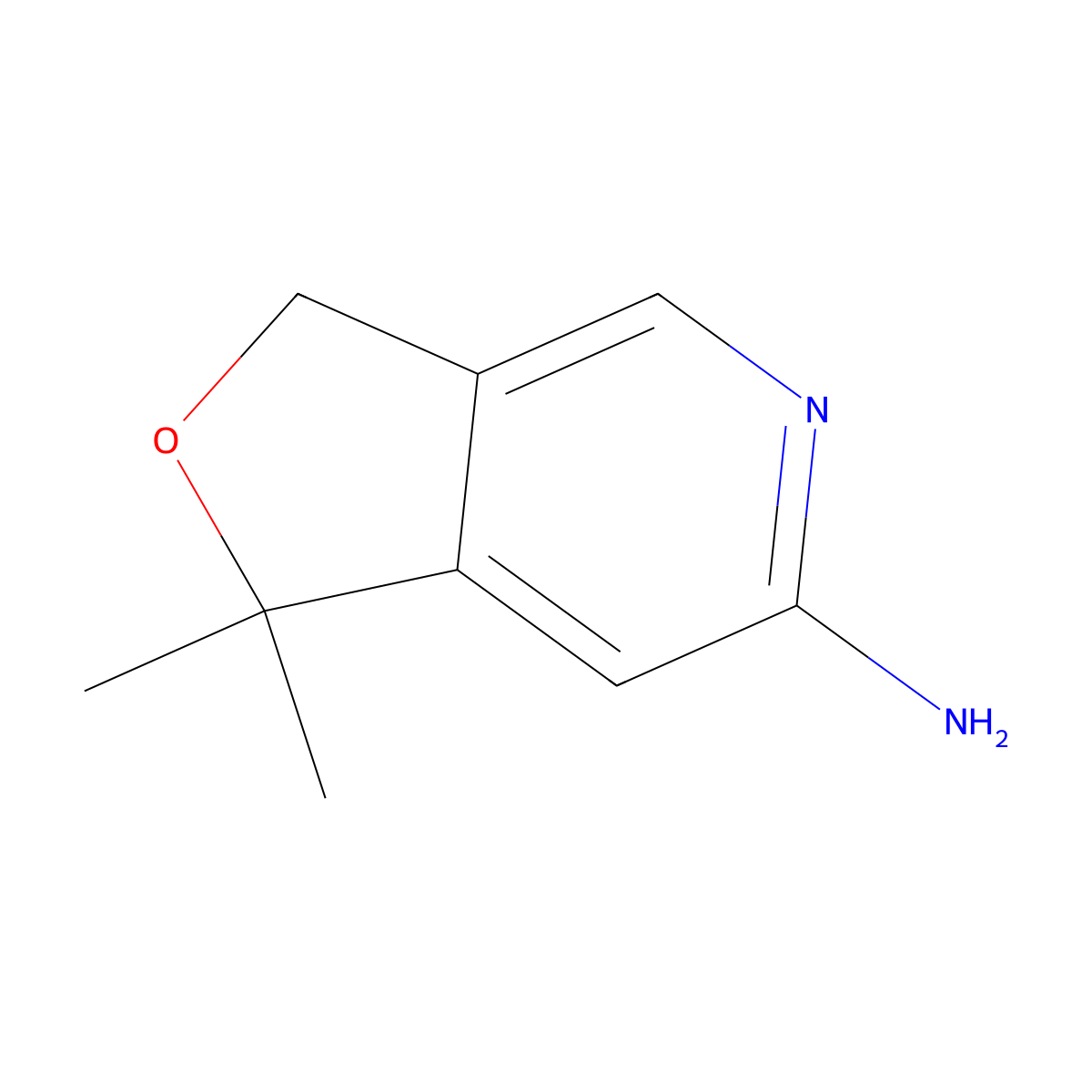 1,1-Dimethyl-1,3-dihydrofuro[3,4-C]pyridin-6-amine molecular structure, CAS 2060588-62-5