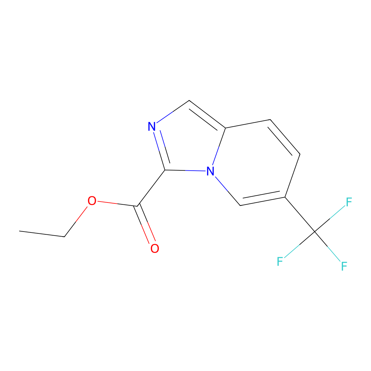 Ethyl 6-(trifluoromethyl)imidazo[1,5-A]pyridine-3-carboxylate molecular structure, CAS 2060589-63-9