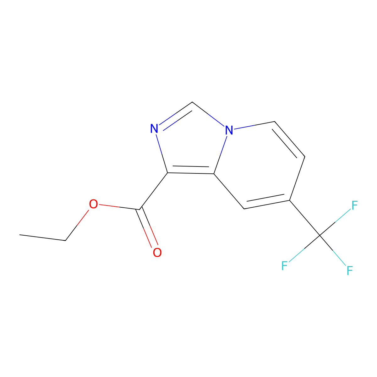 Ethyl 7-(trifluoromethyl)imidazo[1,5-A]pyridine-1-carboxylate molecular structure, CAS 2060589-68-4