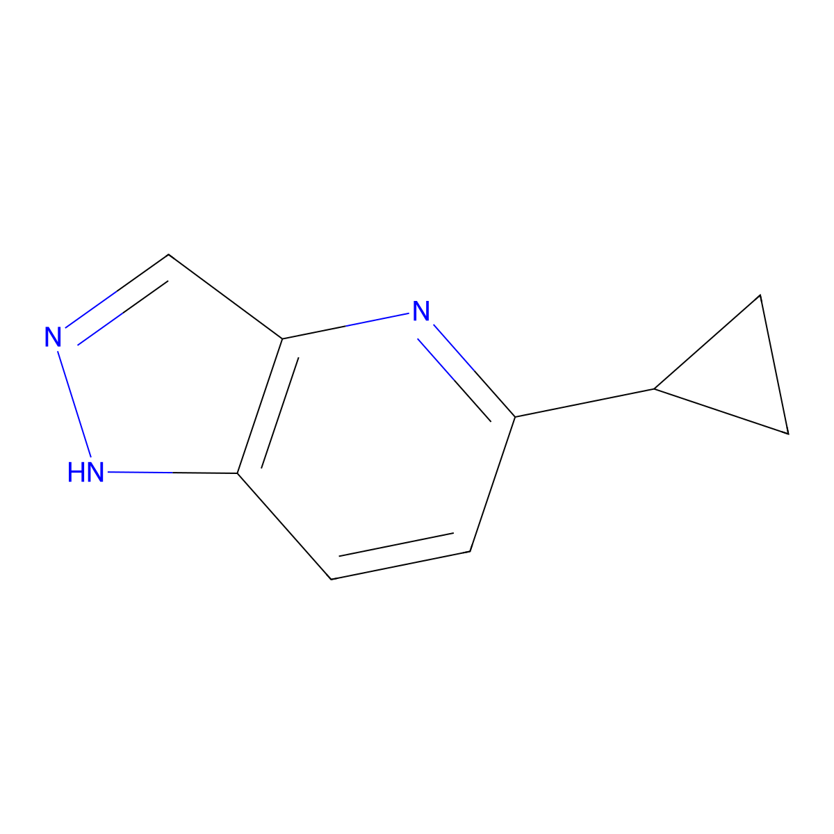 5-Cyclopropyl-1H-pyrazolo[4,3-B]pyridine molecular structure, CAS 2060591-08-2