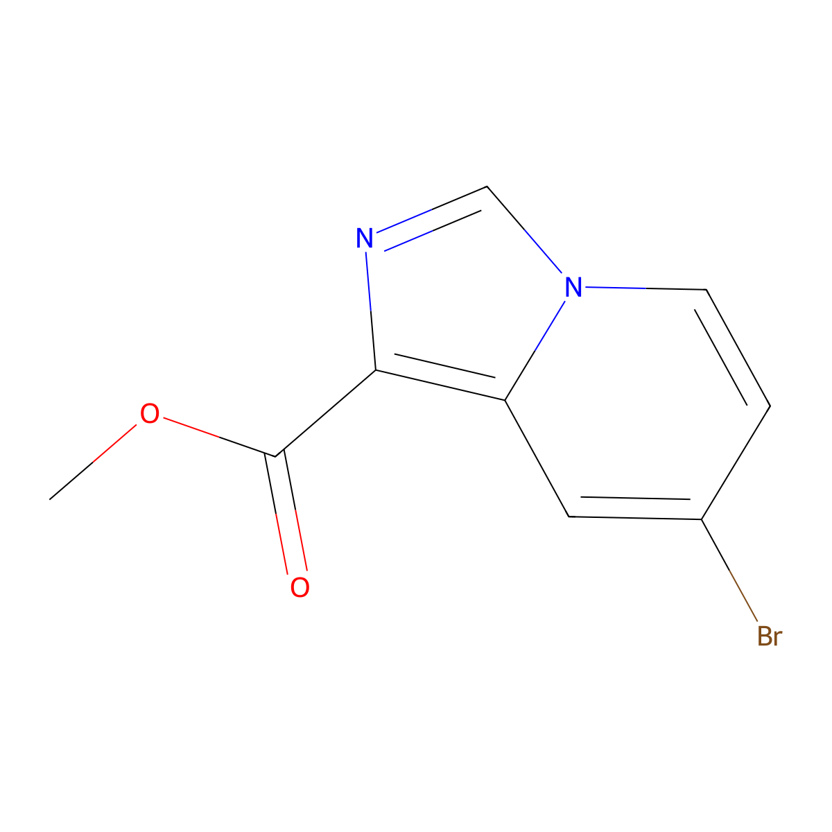 Methyl 7-bromoimidazo[1,5-A]pyridine-1-carboxylate molecular structure, CAS 2060591-16-2