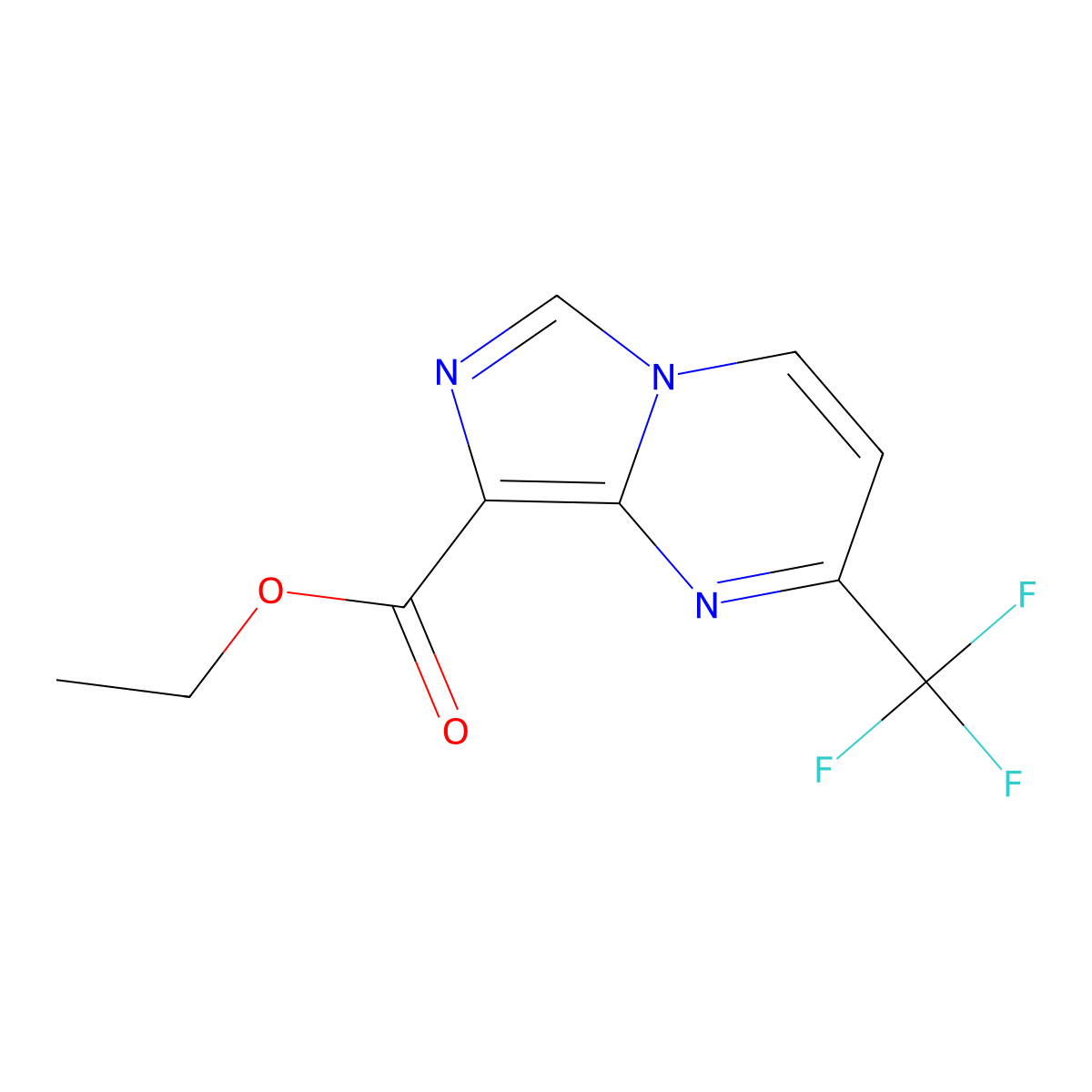 Ethyl 2-(trifluoromethyl)imidazo[1,5-A]pyrimidine-8-carboxylate molecular structure, CAS 2060591-52-6