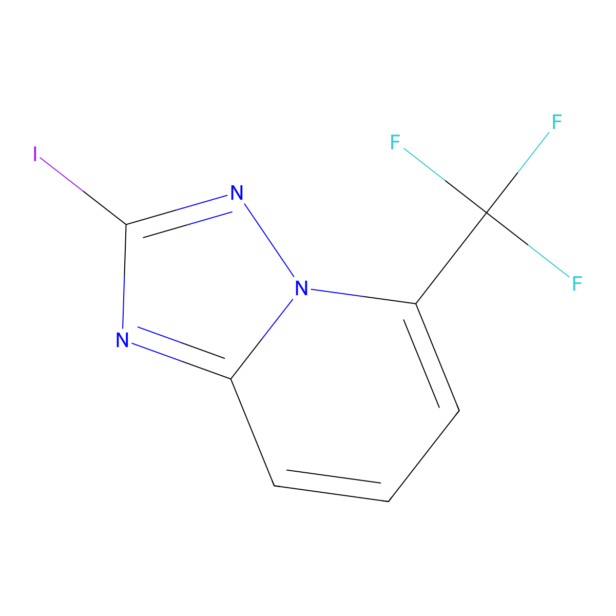 2-Iodo-5-(trifluoromethyl)-[1,2,4]triazolo[1,5-A]pyridine molecular structure, CAS 2060593-54-4