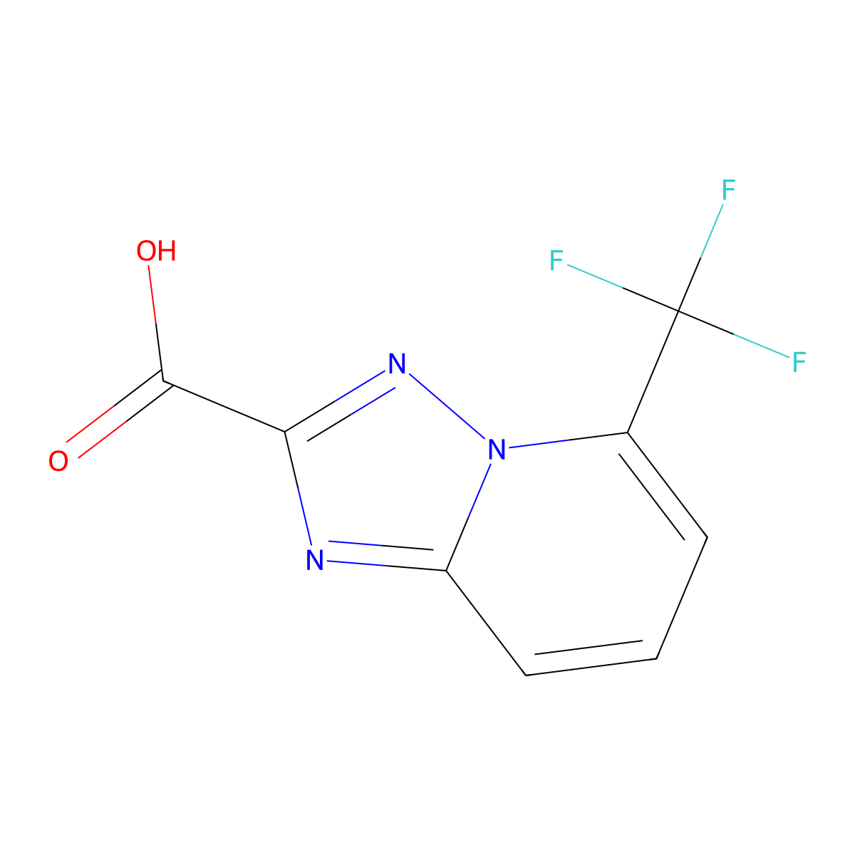 5-(Trifluoromethyl)-[1,2,4]triazolo[1,5-a]pyridine-2-carboxylic acid molecular structure, CAS 2060593-56-6