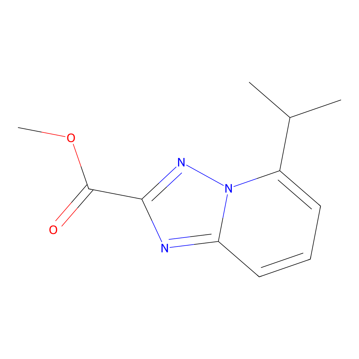 Methyl 5-isopropyl-[1,2,4]triazolo[1,5-A]pyridine-2-carboxylate molecular structure, CAS 2060593-57-7