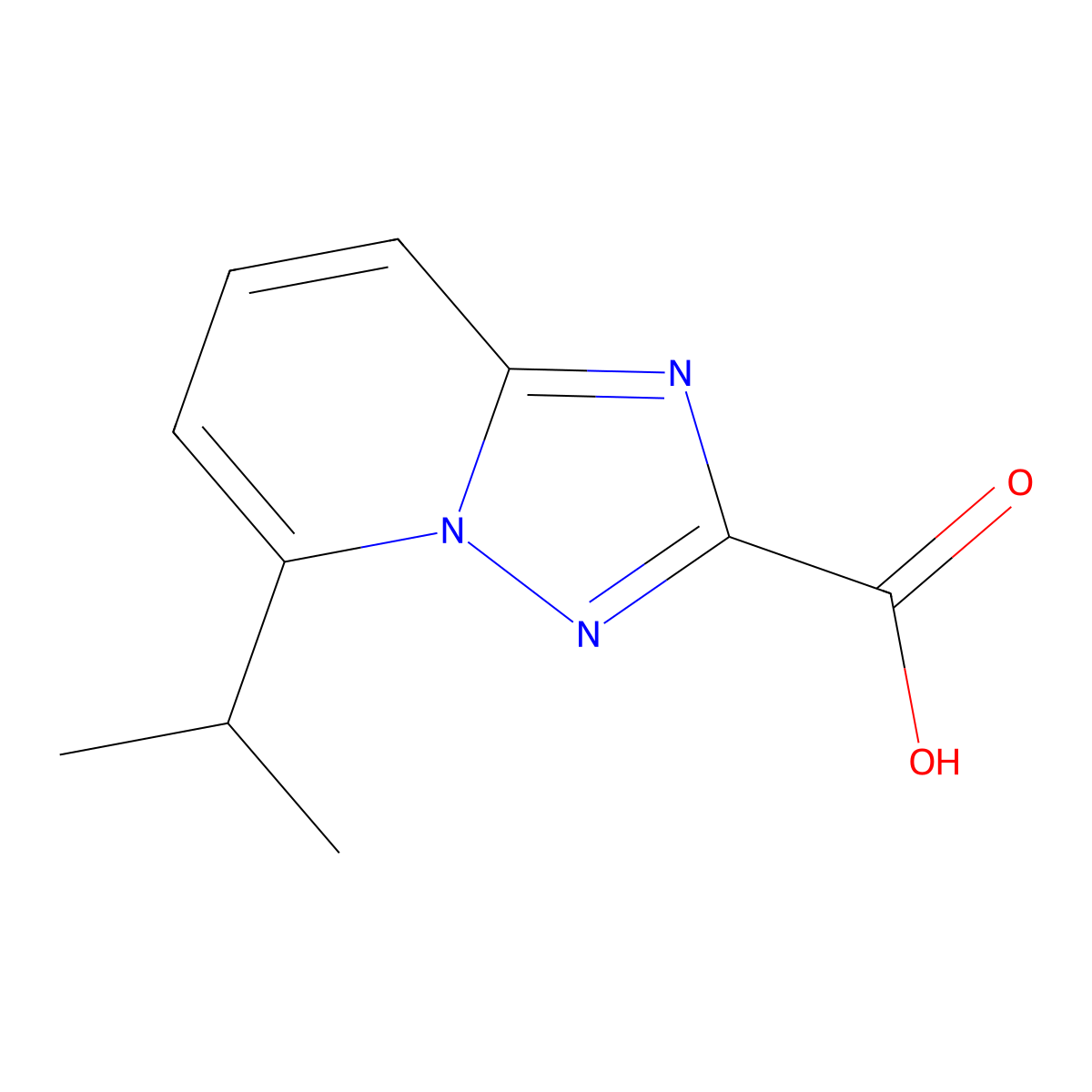 5-Isopropyl-[1,2,4]triazolo[1,5-A]pyridine-2-carboxylic acid molecular structure, CAS 2060593-58-8
