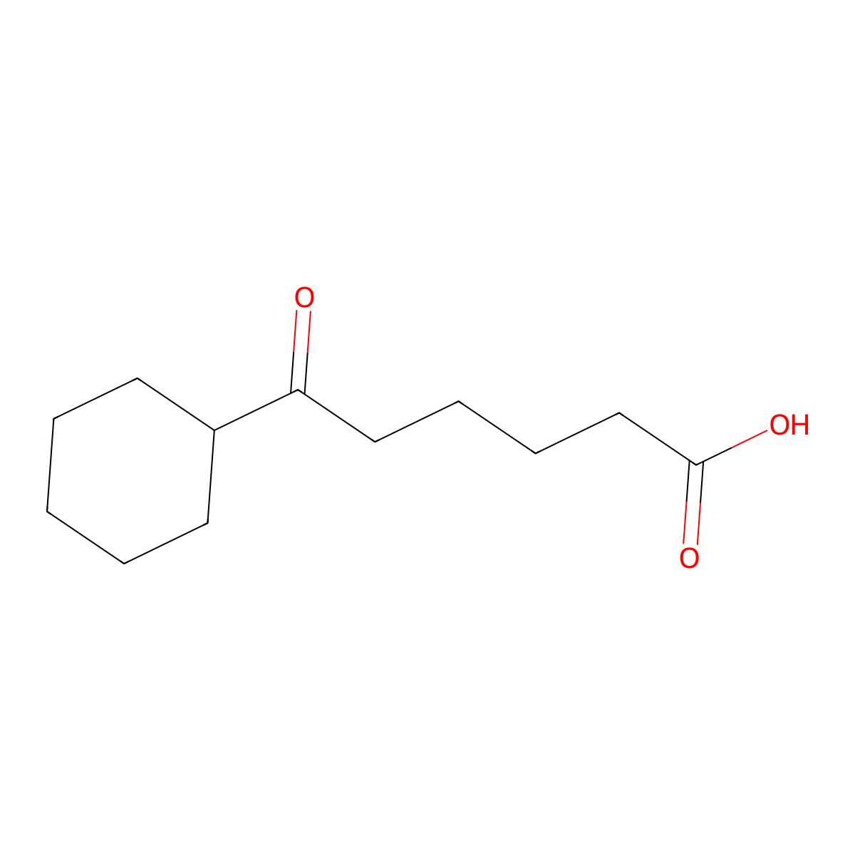 6-Cyclohexyl-6-oxohexanoic acid molecular structure, CAS 20606-25-1