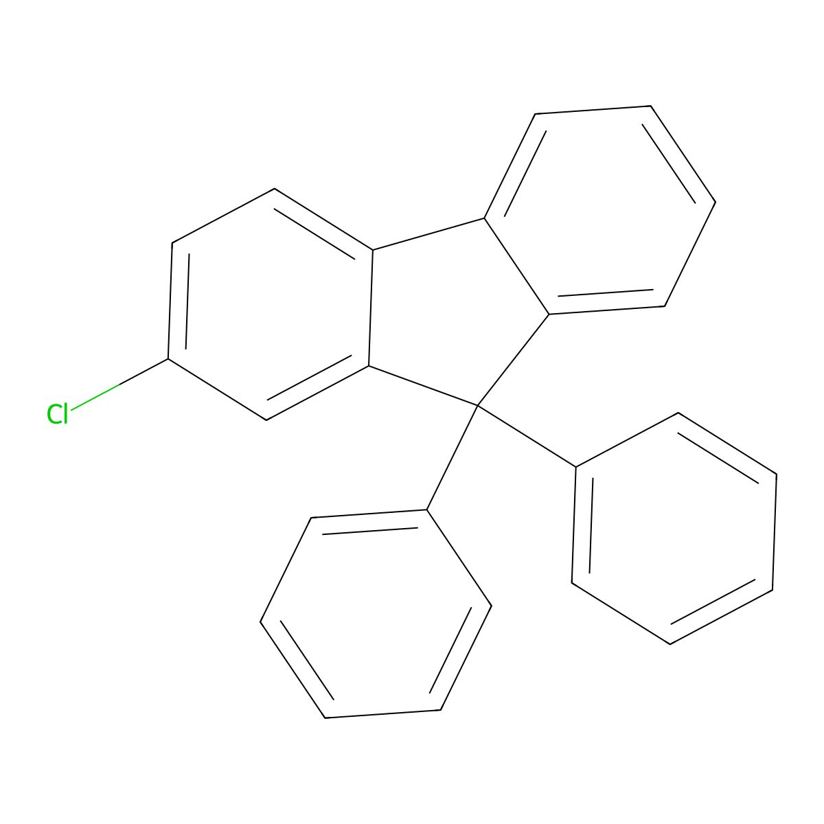 2-Chloro-9,9-diphenyl-9H-fluorene molecular structure, CAS 2060601-50-3