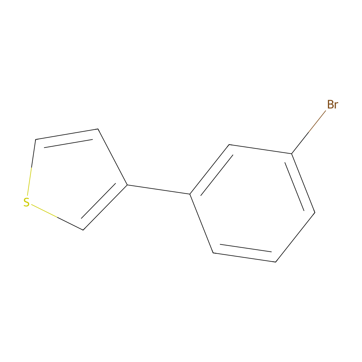 3-(3-Bromophenyl)thiophene molecular structure, CAS 20608-84-8