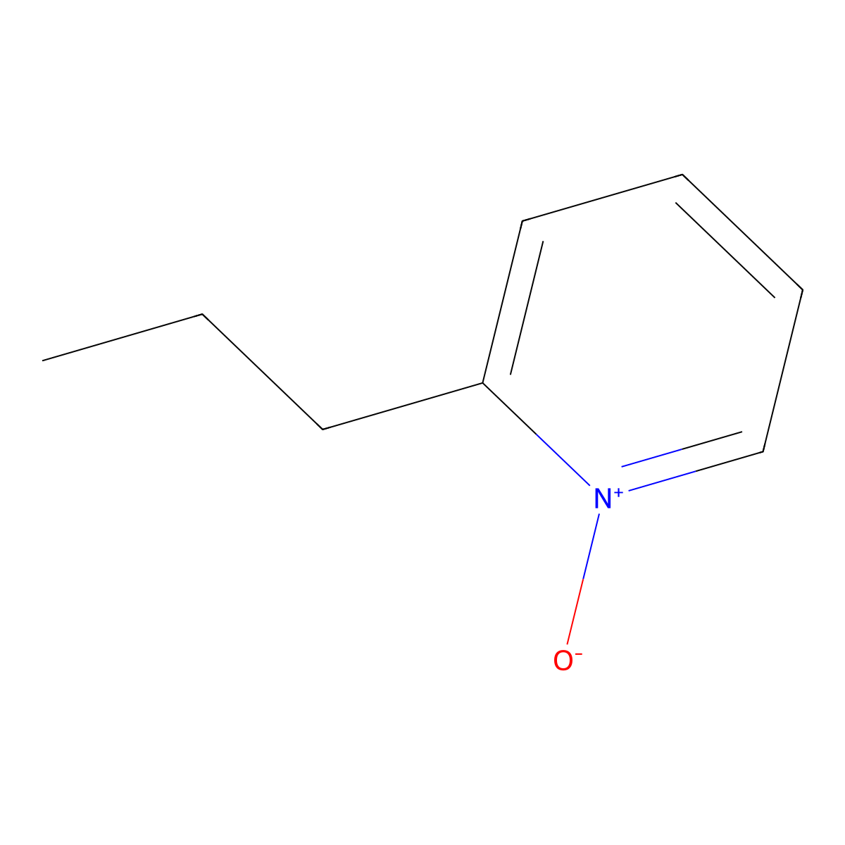2-Propylpyridine 1-oxide molecular structure, CAS 20609-07-8
