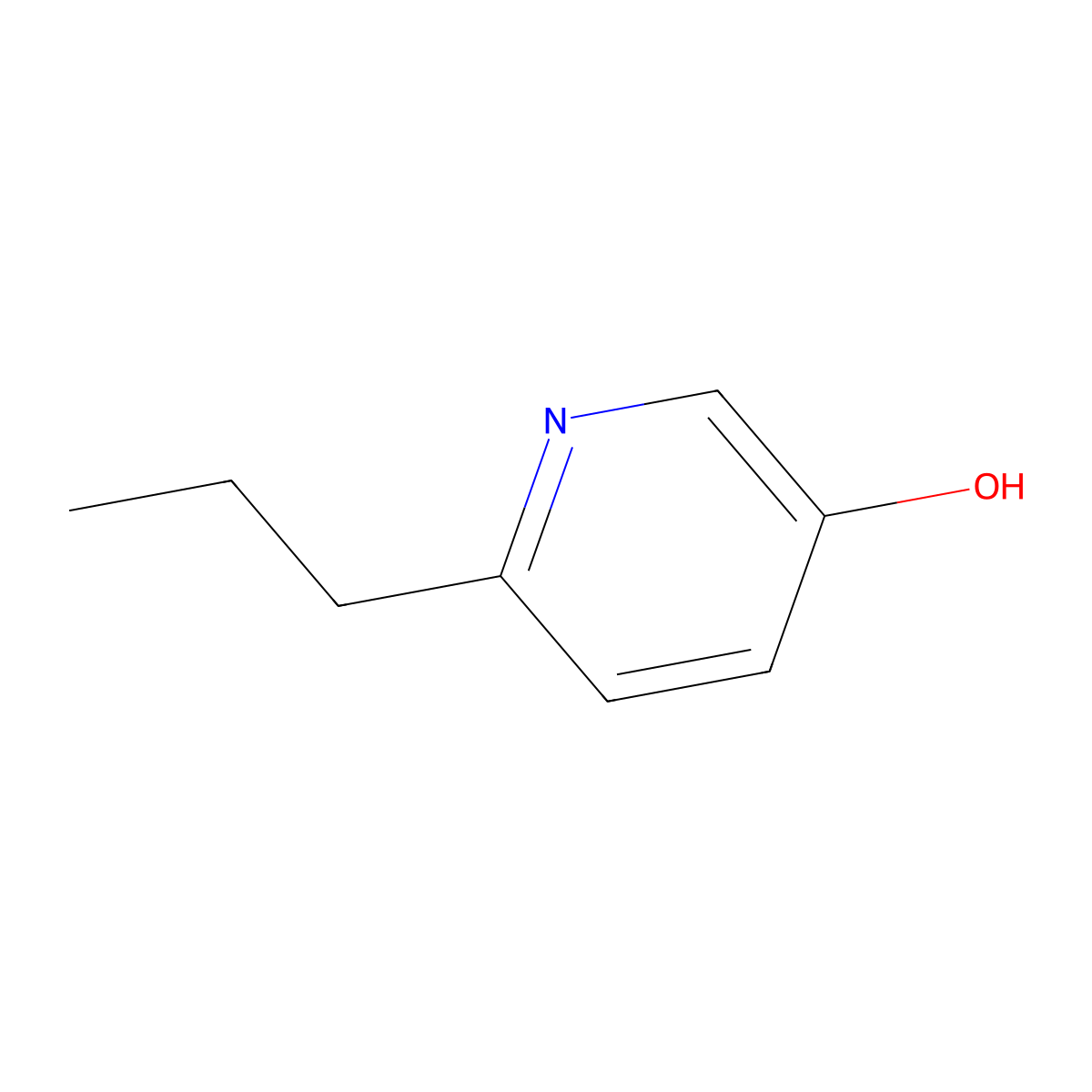 3-Hydroxy-6-n-propylpyridine molecular structure, CAS 20609-24-9