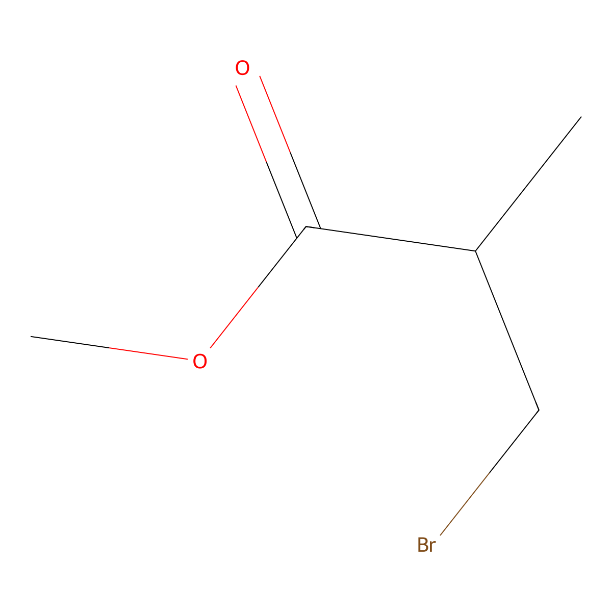 Methyl 3-bromo-2-methylpropanoate molecular structure, CAS 20609-71-6