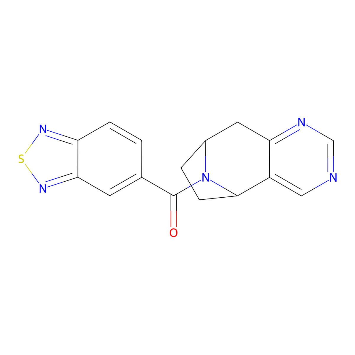 benzo[c][1,2,5]thiadiazol-5-yl((5R,8S)-6,7,8,9-tetrahydro-5H-5,8-epiminocyclohepta[d]pyrimidin-10-yl)methanone molecular structure, CAS 2060917-85-1