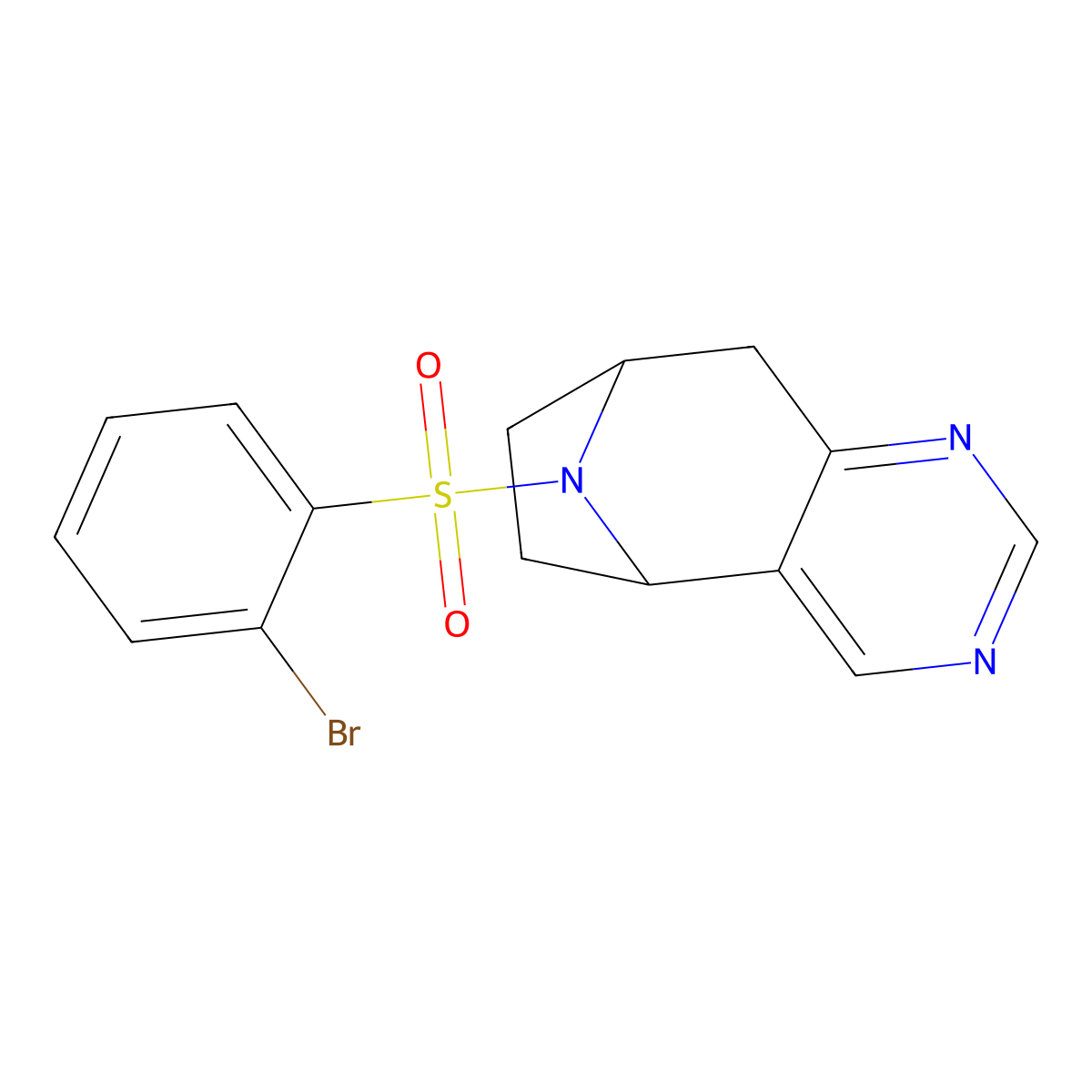 (5R,8S)-10-((2-bromophenyl)sulfonyl)-6,7,8,9-tetrahydro-5H-5,8-epiminocyclohepta[d]pyrimidine molecular structure, CAS 2060918-30-9