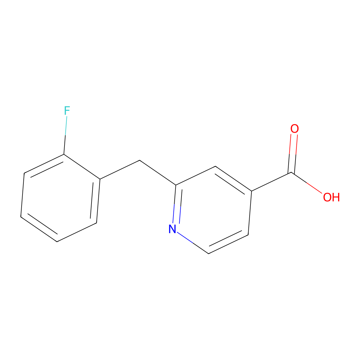 2-(2-Fluorobenzyl)isonicotinic acid molecular structure, CAS 2061148-53-4