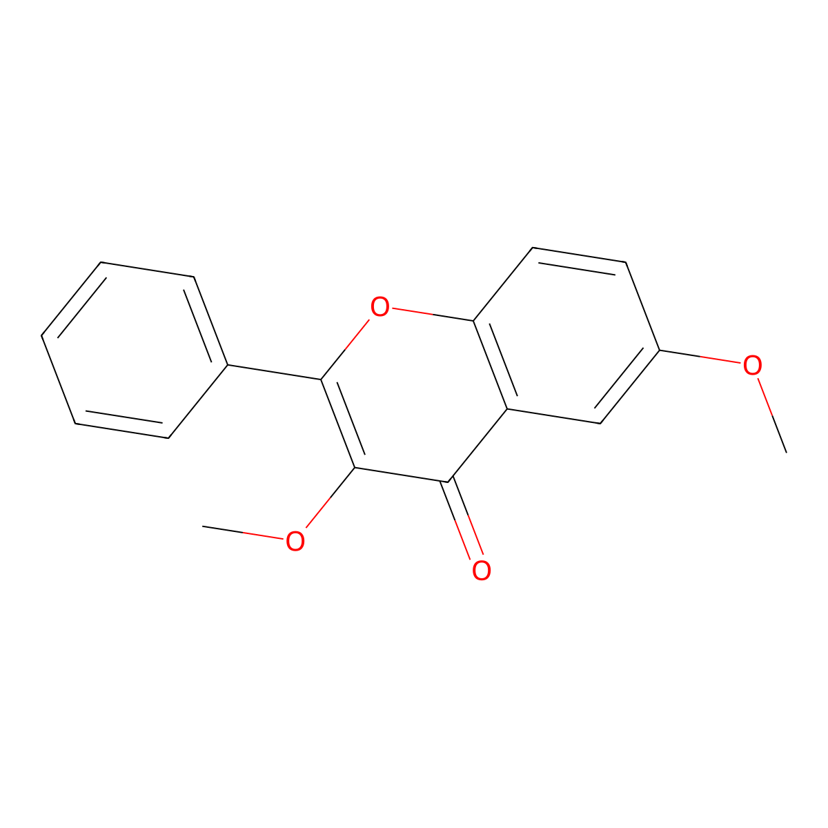 3,6-Dimethoxyflavone molecular structure, CAS 206121-28-0