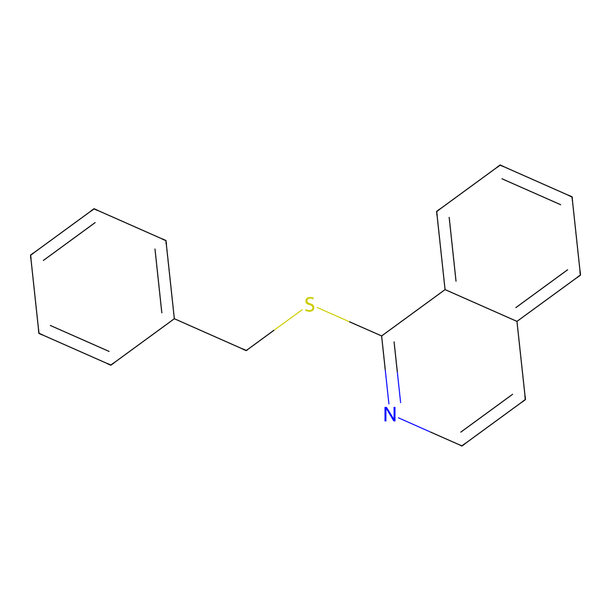 1-(Benzylsulfanyl)isoquinoline molecular structure, CAS 2061247-76-3