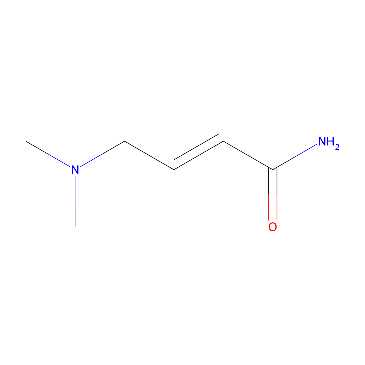 (E)-4-(Dimethylamino)but-2-enamide molecular structure, CAS 206126-16-1