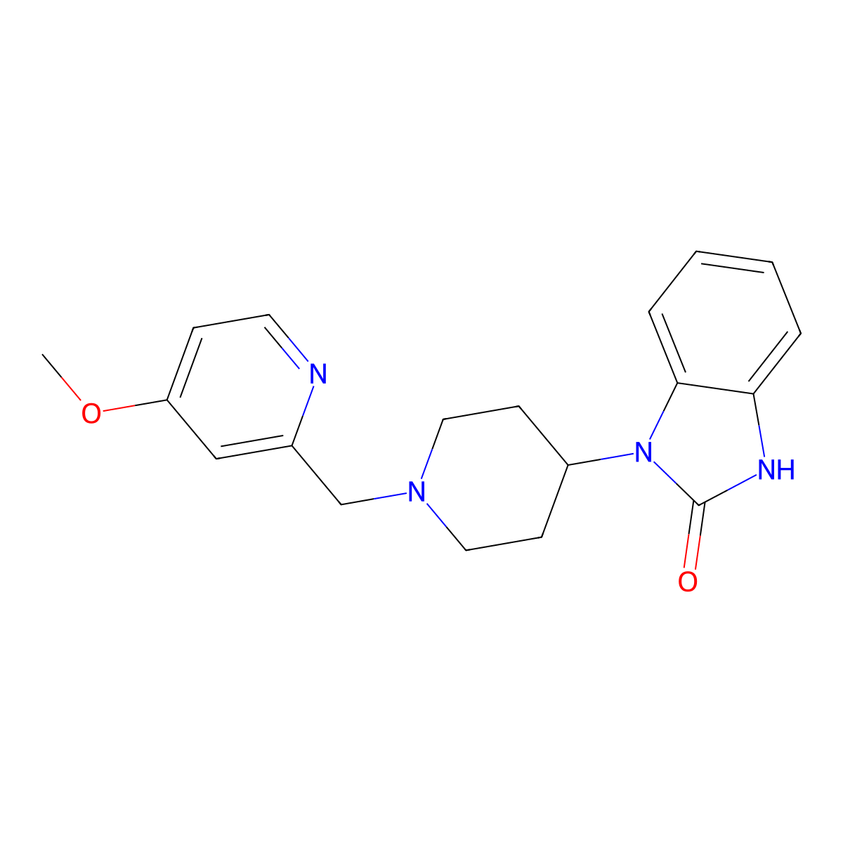 1-{1-[(4-methoxypyridin-2-yl)methyl]piperidin-4-yl}-1,3-dihydro-2H-benzimidazol-2-one molecular structure, CAS 2061311-38-2
