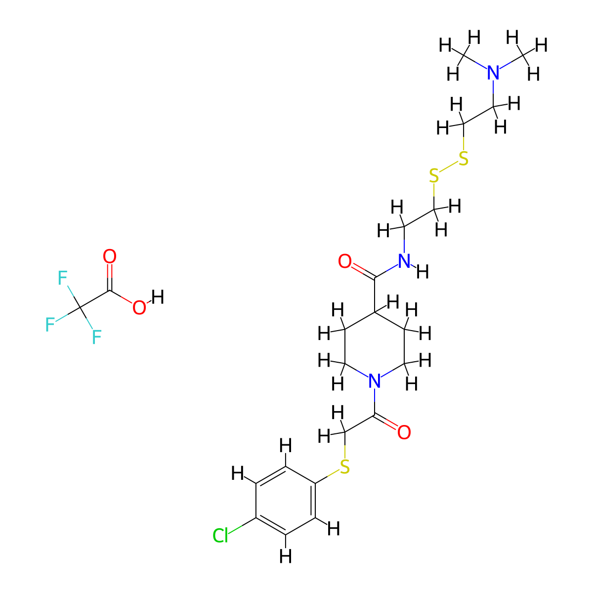 6H05 trifluoroacetate molecular structure, CAS 2061344-88-3