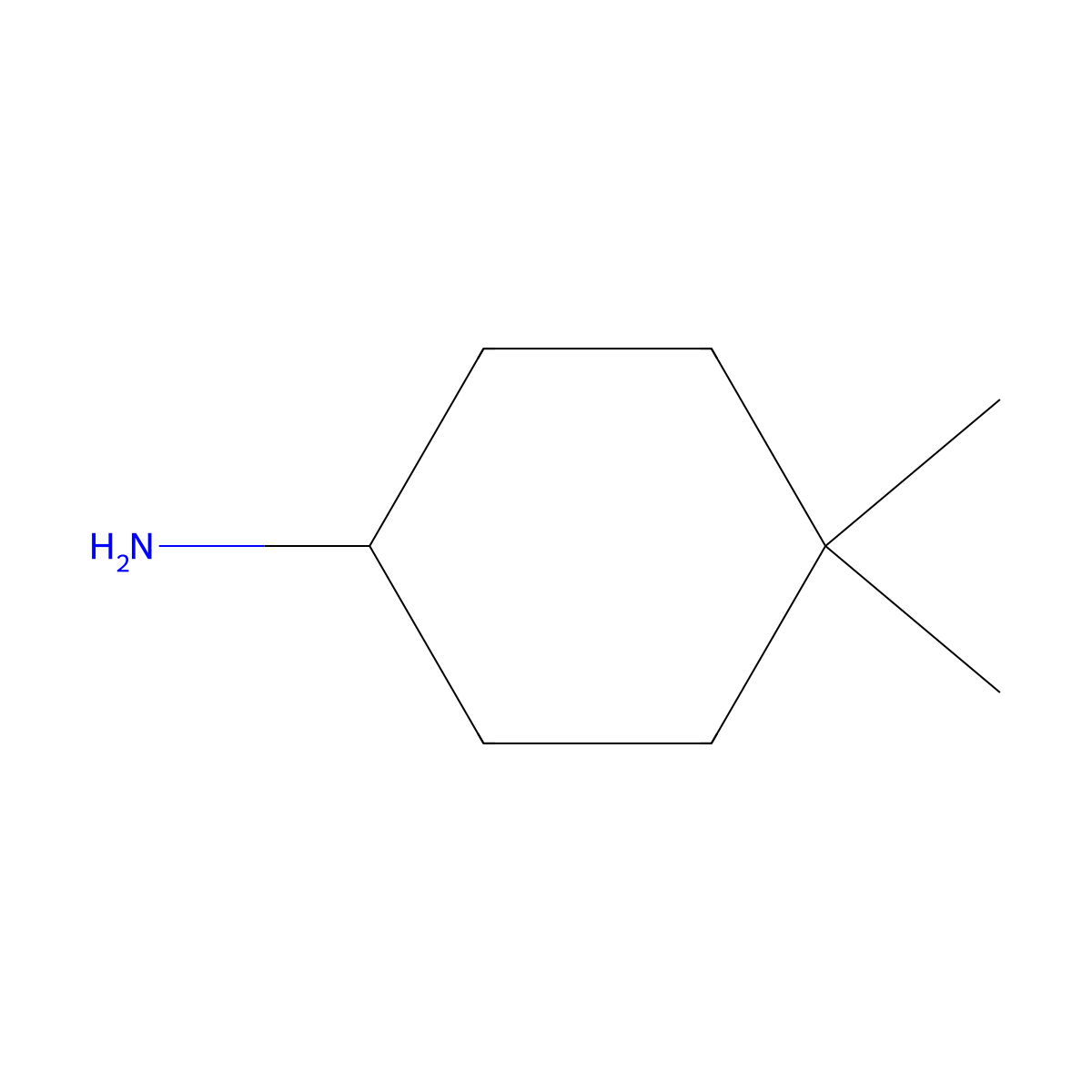 4,4-Dimethylcyclohexan-1-amine molecular structure, CAS 20615-18-3