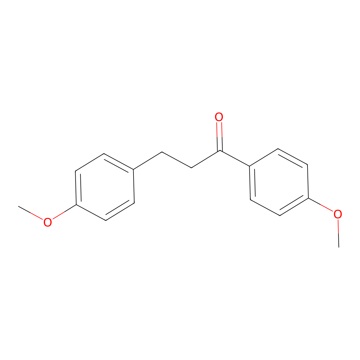1,3-Bis(4-methoxyphenyl)-1-propanone molecular structure, CAS 20615-47-8