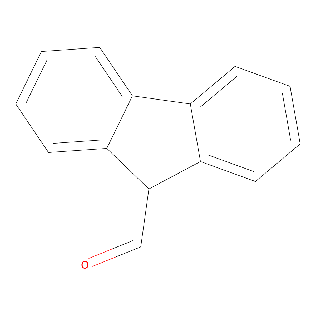9H-Fluorene-9-carboxaldehyde molecular structure, CAS 20615-64-9