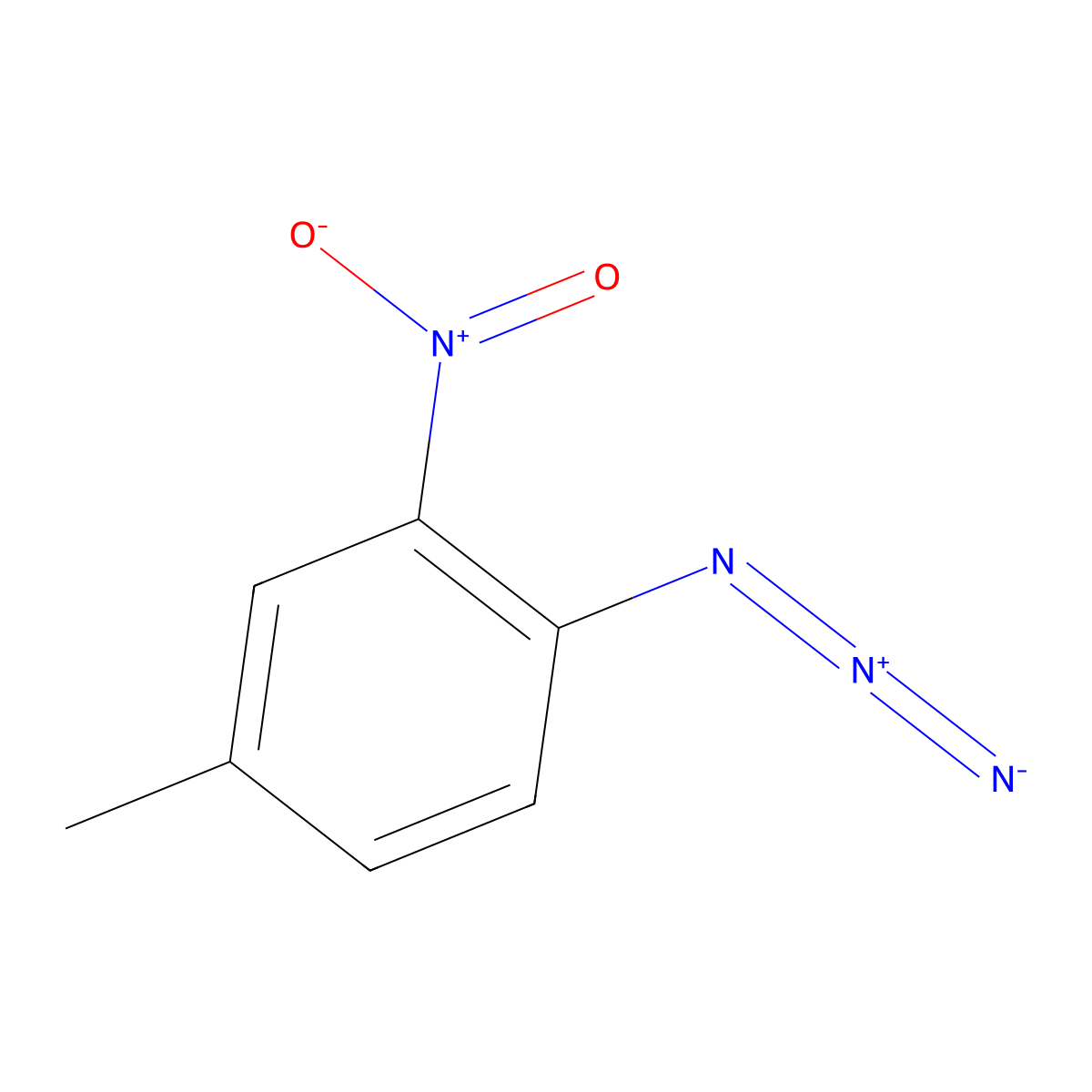1-Azido-4-methyl-2-nitrobenzene molecular structure, CAS 20615-75-2