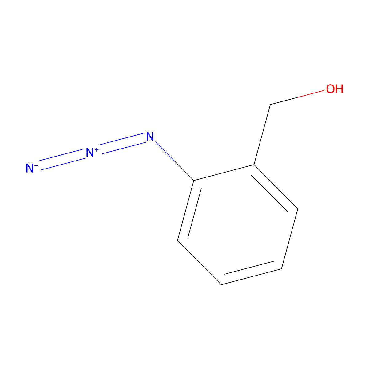 2-Azidobenzenemethanol molecular structure, CAS 20615-76-3