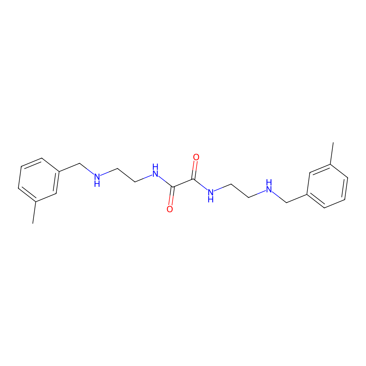 N,N'-bis{2-[(3-methylbenzyl)amino]ethyl}ethanediamide molecular structure, CAS 2061679-21-6