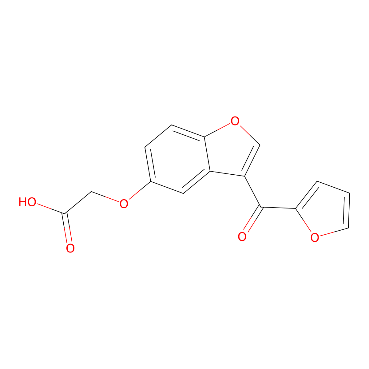 {[3-(Furan-2-ylcarbonyl)-1-benzofuran-5-yl]oxy}acetic acid molecular structure, CAS 2061730-18-3