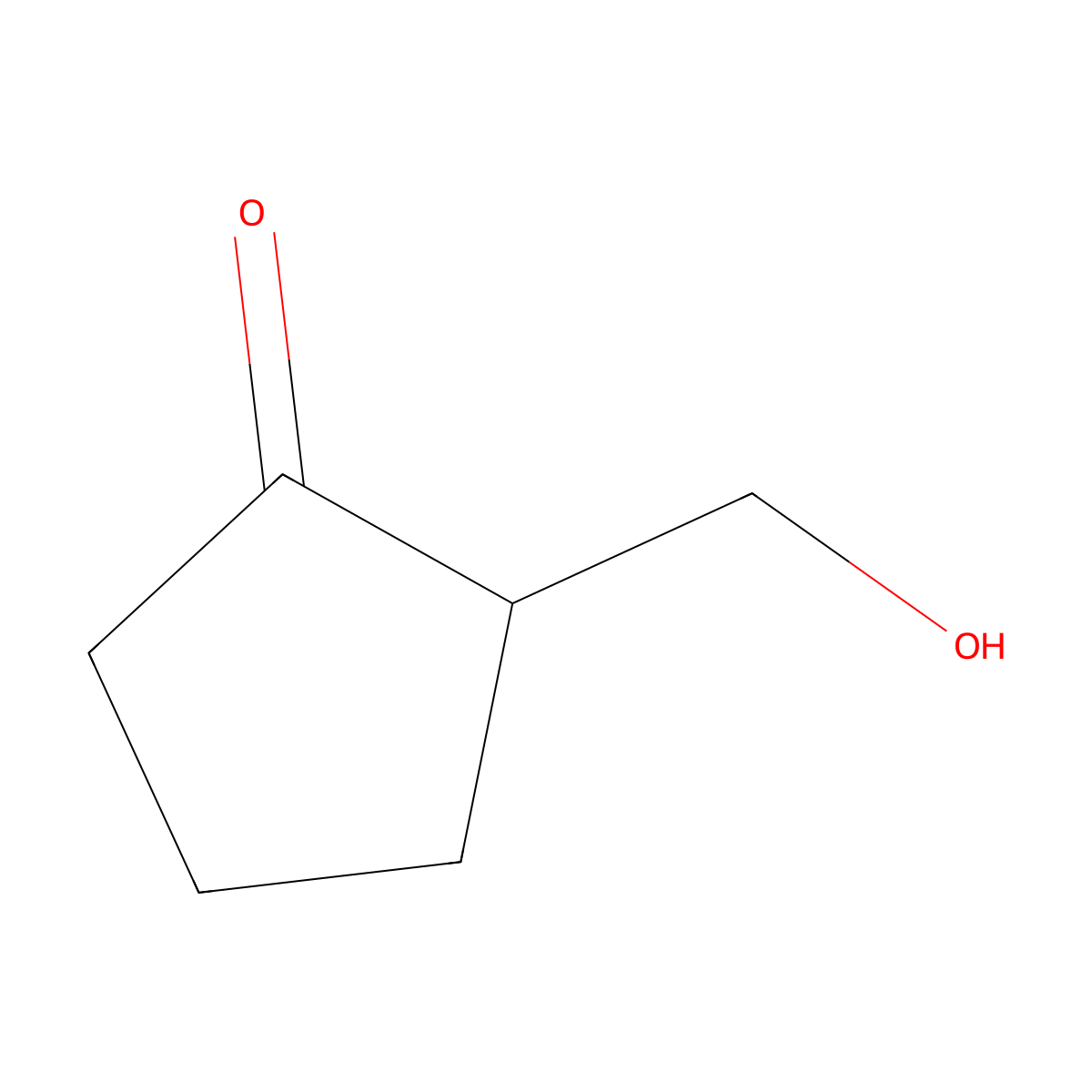 2-(Hydroxymethyl)cyclopentanone molecular structure, CAS 20618-42-2