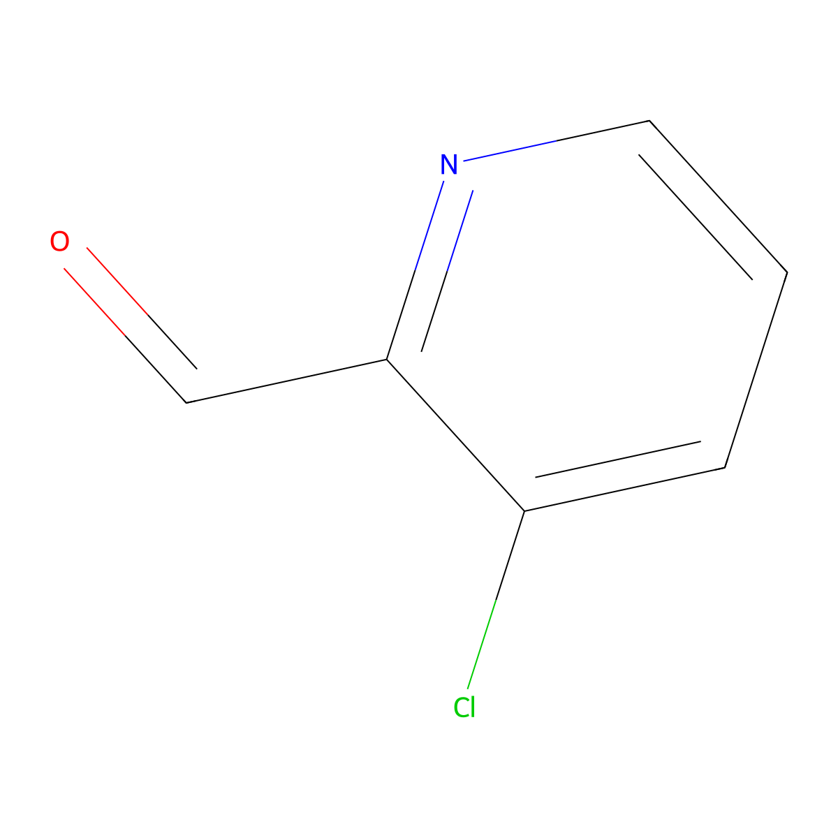 3-Chloro-2-formylpyridine molecular structure, CAS 206181-90-0