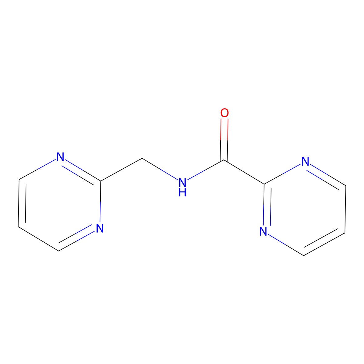 N-(Pyrimidin-2-ylmethyl)pyrimidine-2-carboxamide molecular structure, CAS 2061979-54-0