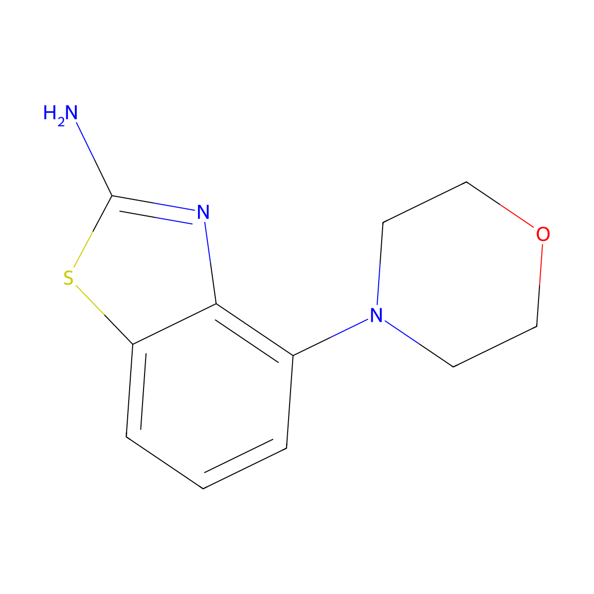 4-Morpholinobenzo[d]thiazol-2-amine molecular structure, CAS 2061979-95-9