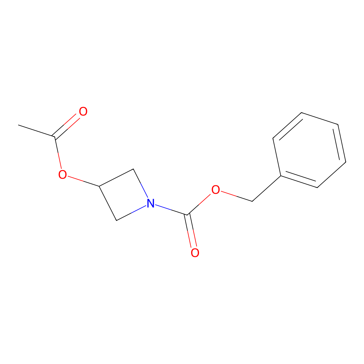 Benzyl 3-acetoxyazetidine-1-carboxylate molecular structure, CAS 2061980-39-8