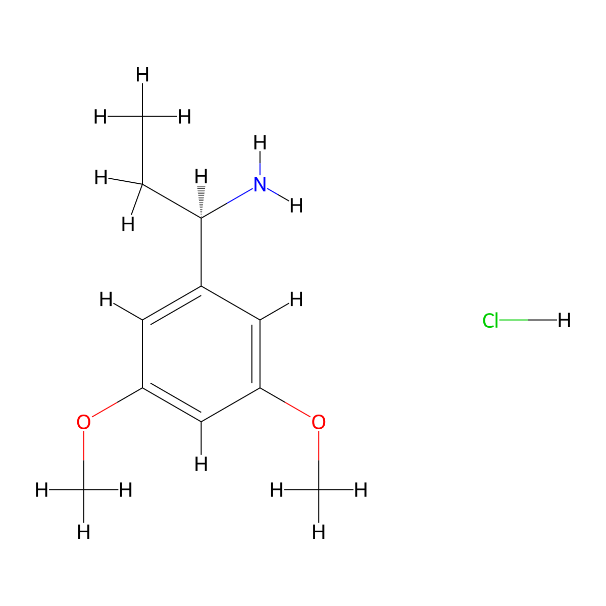 (R)-1-(3,5-Dimethoxyphenyl)propan-1-amine hydrochloride molecular structure, CAS 2061996-46-9