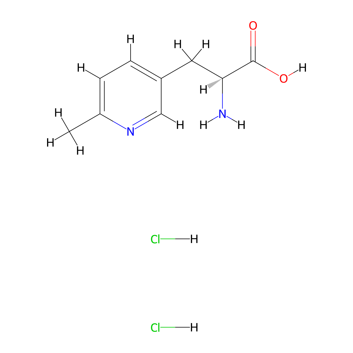 (S)-2-Amino-3-(6-methylpyridin-3-yl)propanoic acid dihydrochloride molecular structure, CAS 2061996-67-4
