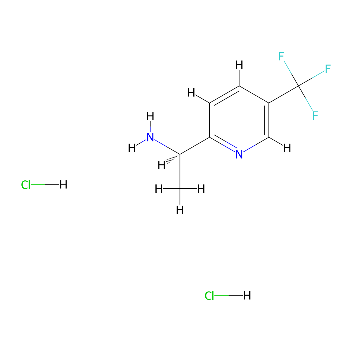 (R)-1-(5-(Trifluoromethyl)pyridin-2-yl)ethanamine dihydrochloride molecular structure, CAS 2061996-68-5