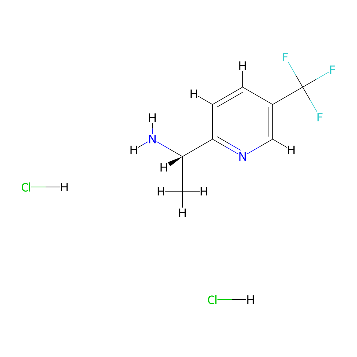 (S)-1-(5-(Trifluoromethyl)pyridin-2-yl)ethanamine dihydrochloride molecular structure, CAS 2061996-71-0